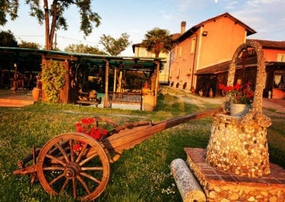 Ambientazione per ristorante all'aperto